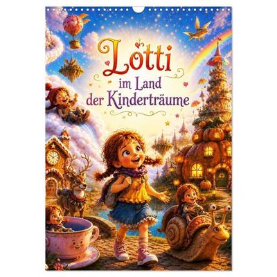 Lotti im Land der Kinderträume (Wandkalender 2027 DIN A3 hoch), CALVENDO Monatskalender