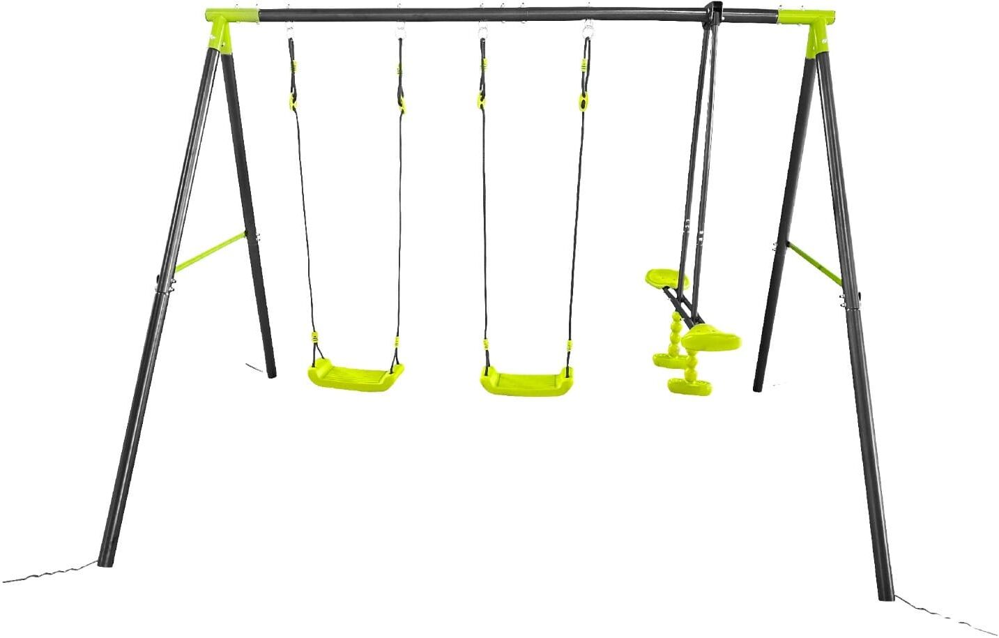 Monkey-Gym Balançoire de jardin Deluxe 3-en-1
