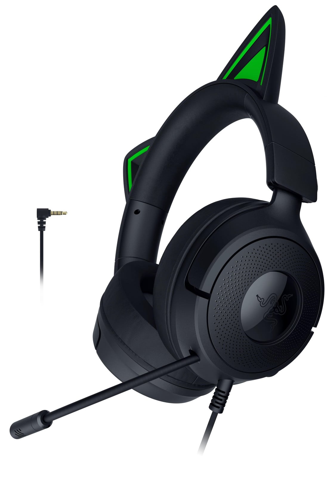 Razer Kraken Kitty V3 X Gaming Headset - Zwart/Groen - 3,5 mm jack