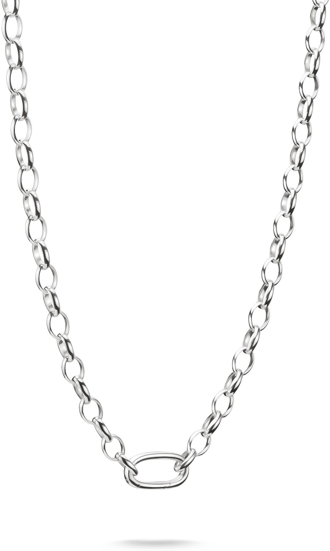 Charm-Kette THOMAS SABO "Charm Club - Connect" Gr. 50, silber (silberfarben), Halsketten, Damen, 50, Metall, B: 5mm, B:5mm