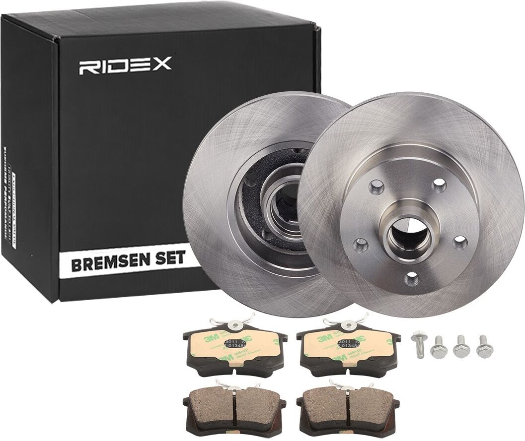 RIDEX 3405B0444 Brake discs and pads set
