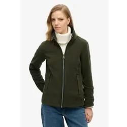 Superdry für Damen. W2012336A Estate Full Zip Fleece grün (S), Lässig, Recyceltes Polyester, Nachhaltig