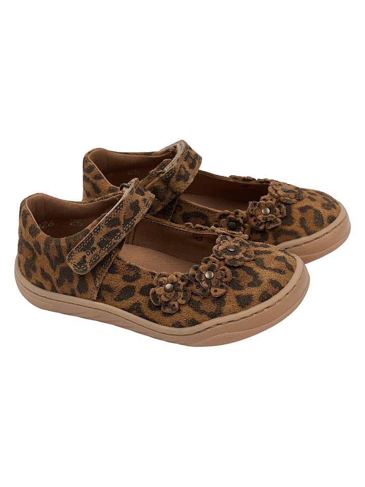 POM POM Leder-Ballerinas in Hellbraun - 26