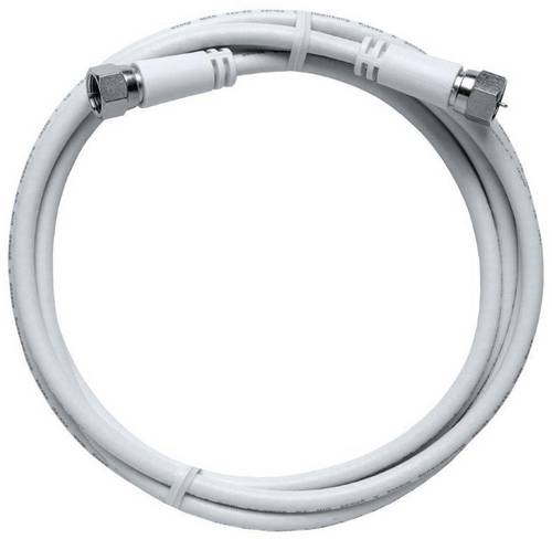 Axing SAT Anschlusskabel [1x F-Stecker - 1x F-Stecker] 3.50m 85 dB Weiß