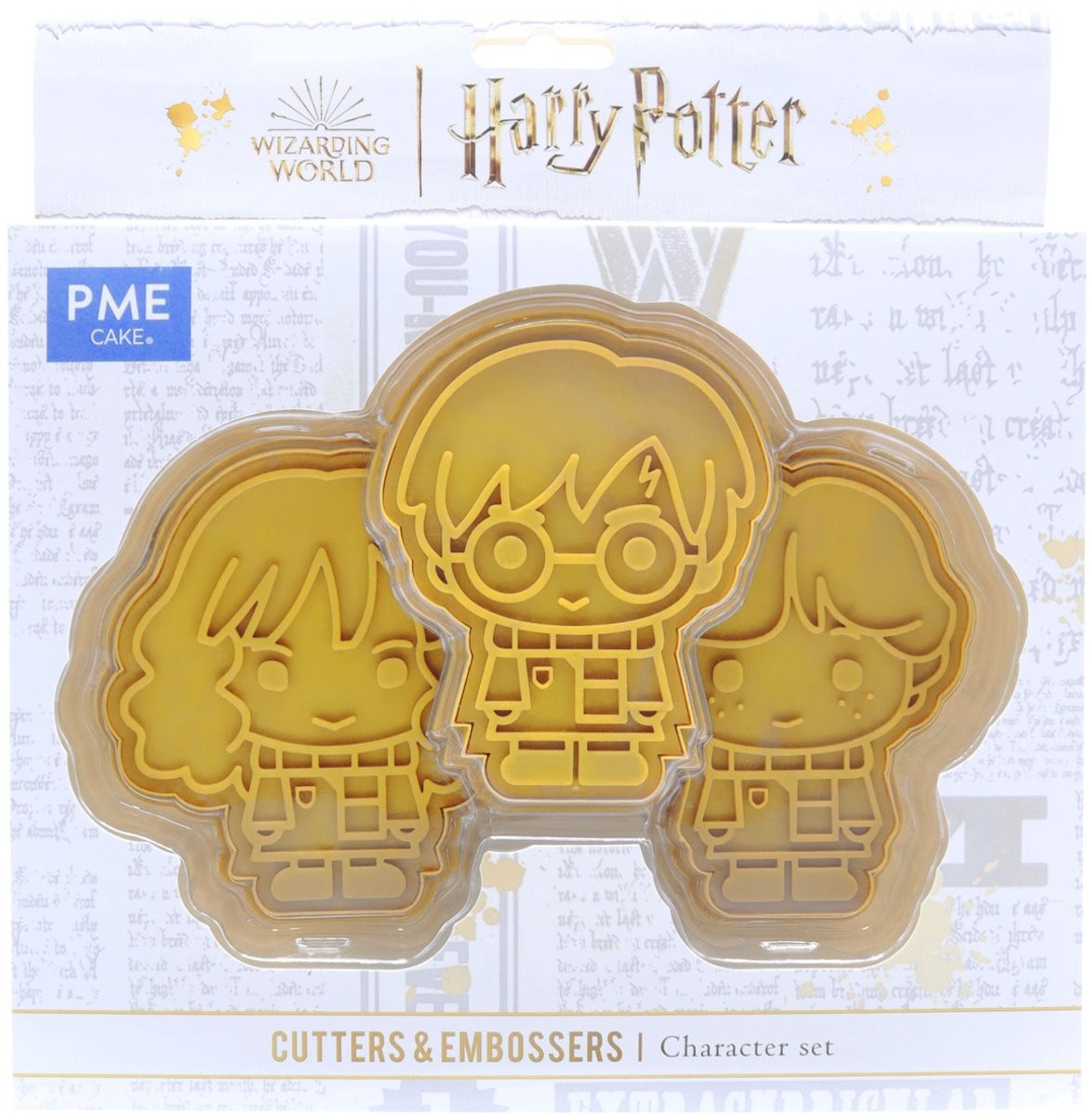 PME Harry Potter Koekjes Uitsteekvorm en Reliëfvorm - Harry, Ron & Hermelien