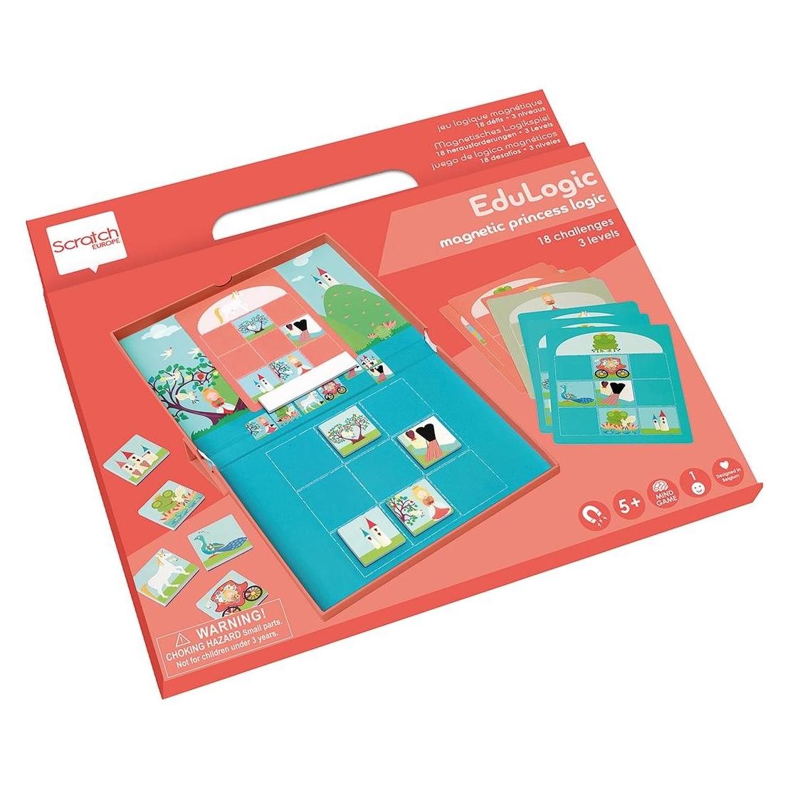 Scratch Magnet Lernspiel Prinzessin und Einhorn (Deutsch, Französisch, Italienisch) (276182278)