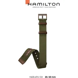 Hamilton - Khaki Field Mechanic Band-set Nato Grün-20/20 H690.694.104 - grün