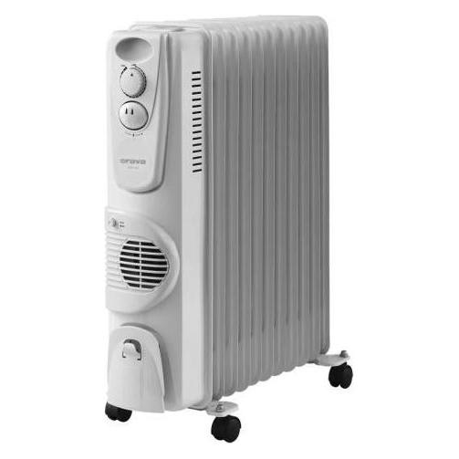 Orava OH-11A Ölradiator, 1000 W, 1500 W ir 2500 W, Anzahl der Leistungsstufen 3, Baltas (2500 W) (OH-11A)