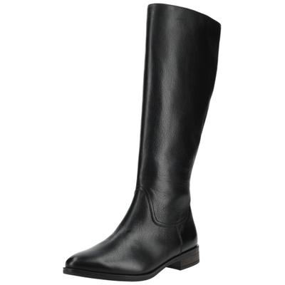 Stiefel PAUL GREEN "Paul Green Stiefel Leder", Damen, Gr. 37,5, schwarz, Leder, Schuhe Stiefel