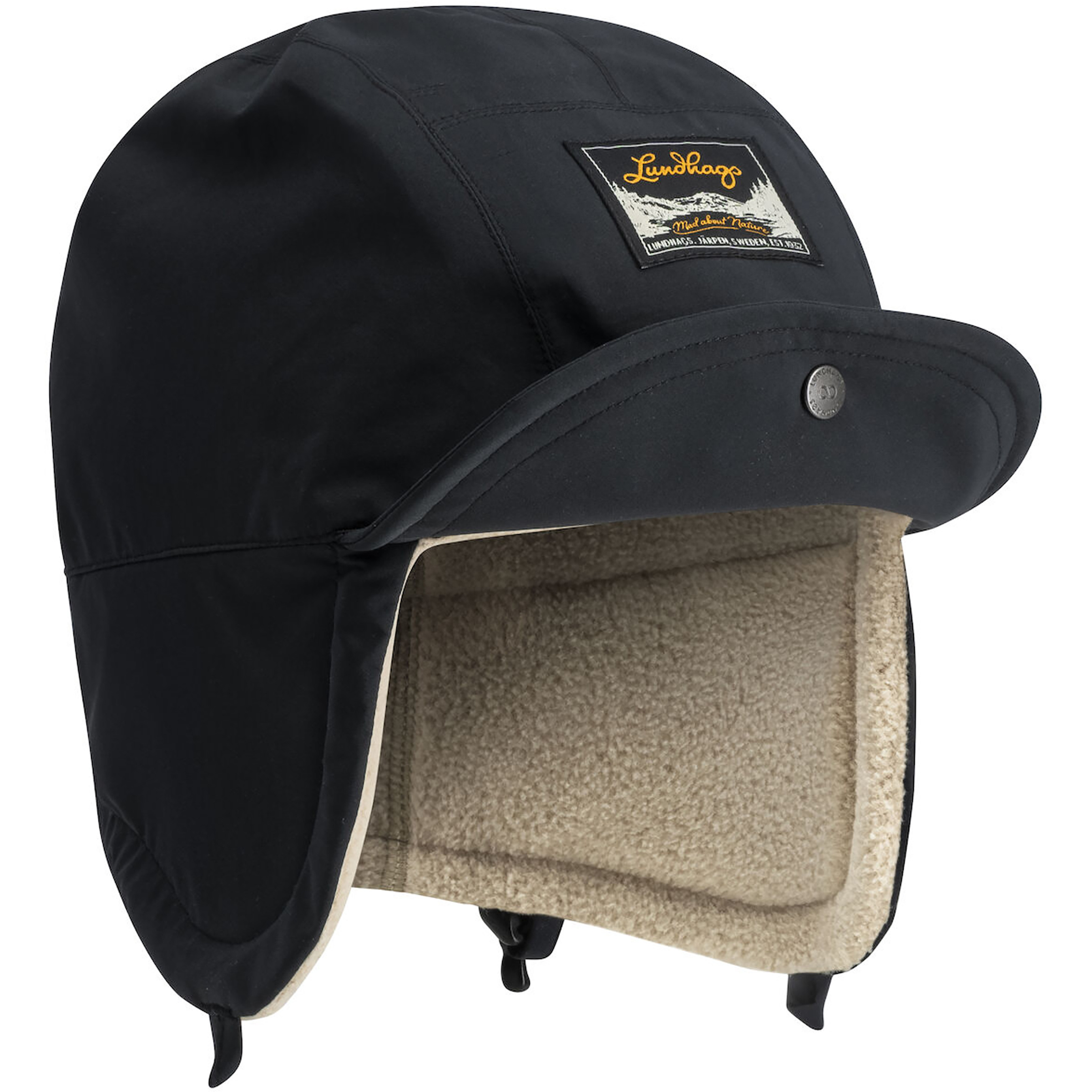Lundhags Core Mountain Cap Basecaps schwarz Größe 56 Winddicht Wasserabweisend
