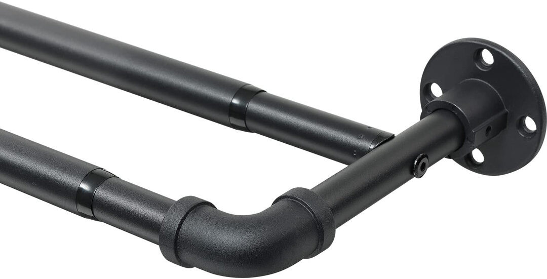 Rio Ammiel Matte Black Adjustable 74 cm Rod Matte Black 74cm - 200cm