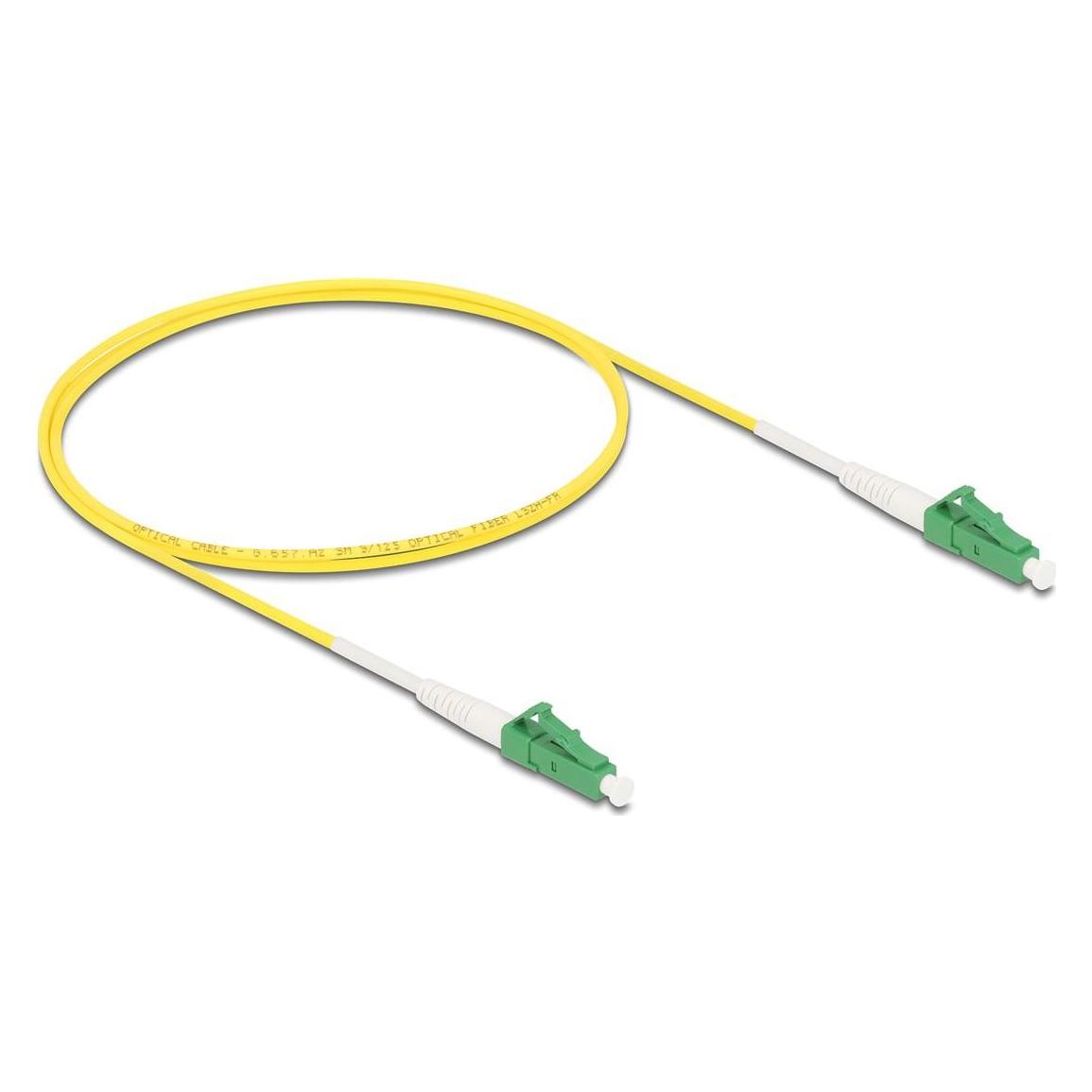 Delock Kabel Lichtwellenleiter LC-APC zu LC-APC Simplex Sing (1 m) (83221)
