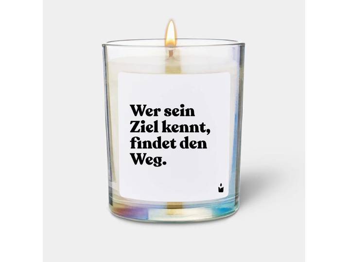 Duftkerze Rainbow Woody Wer sein Ziel kennt, findet den Weg.