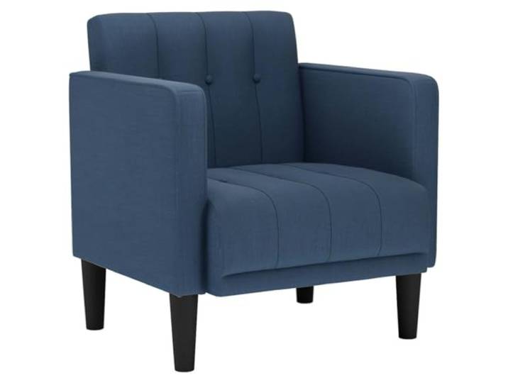 GHVBNMF Sessel mit Armlehnen Polstersessel Blau 53 cm Sitzbreite Moderner Wohnzimmersessel mit Polyesterbezug und Sperrholzgestell für Schlafzimmer, Lesen oder Empfangsbereich.