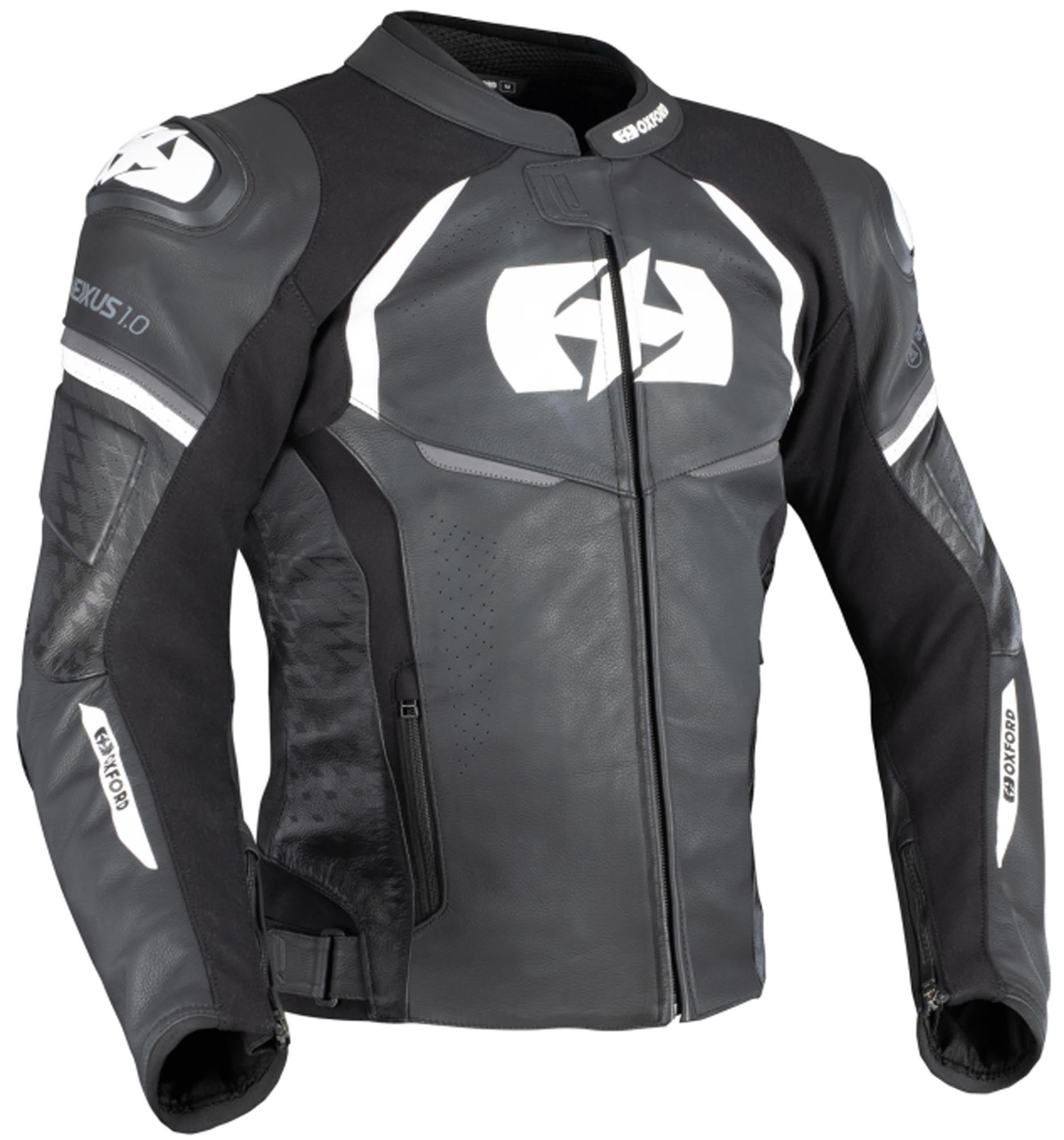 Oxford Nexus 1.0 Motorrad Lederjacke LM228102XL
