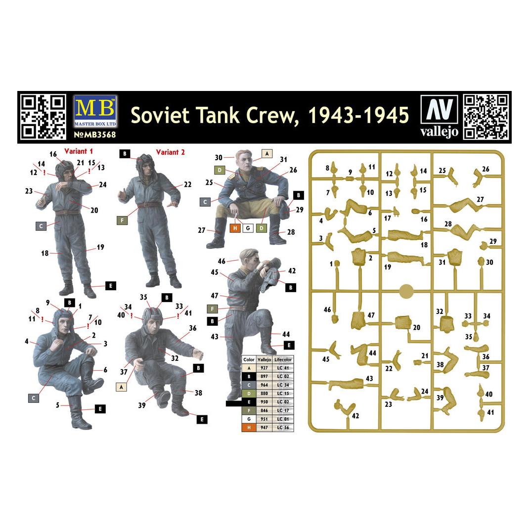 Master Box Soviet tank crew, 1943-1945 (MB3568)