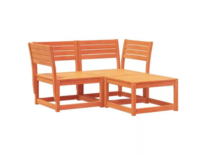 VidaXL - Garten sofagarnitur kiefernholz, One Size, Braun