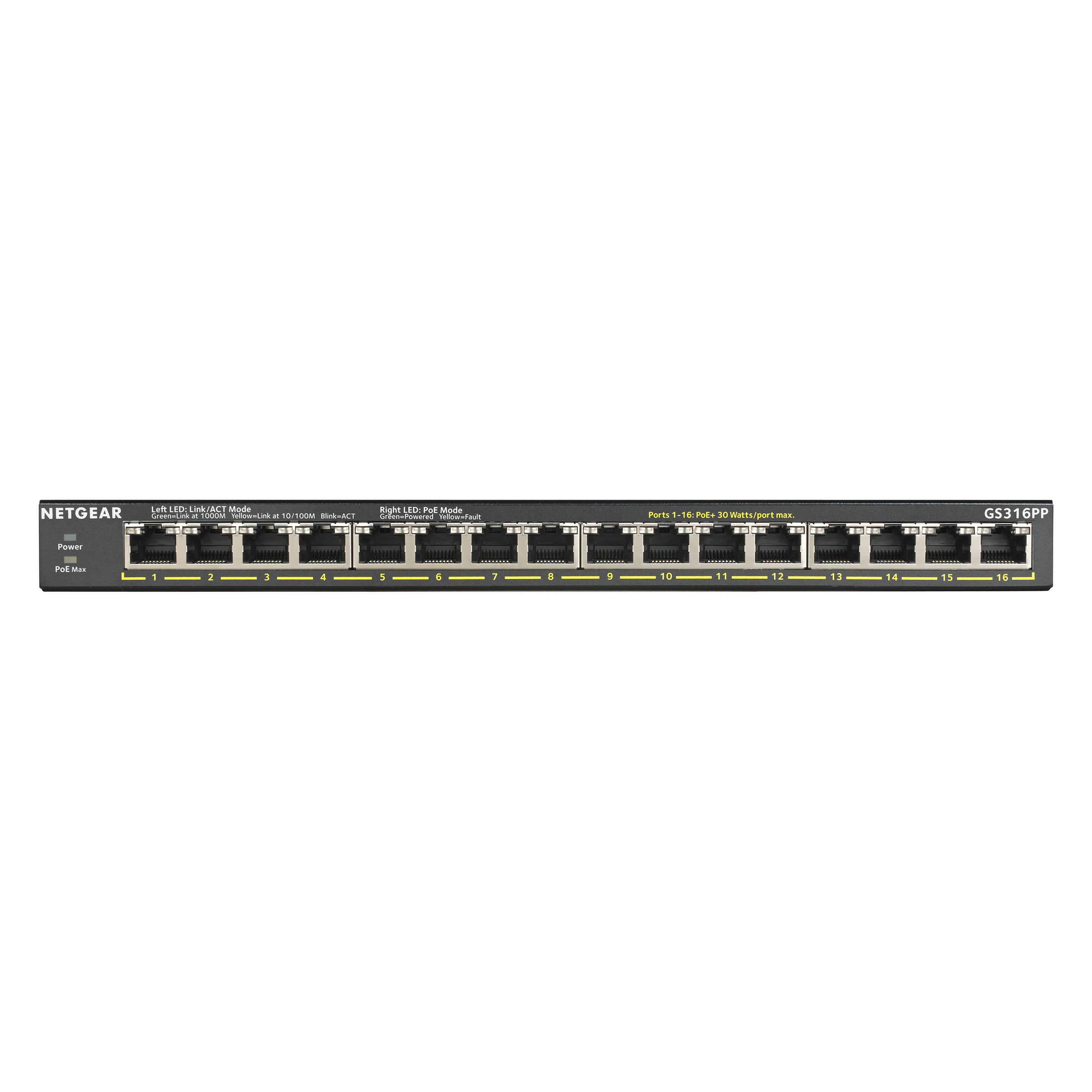 Netgear GS316PP (16 Ports) (GS316PP-100EUS)