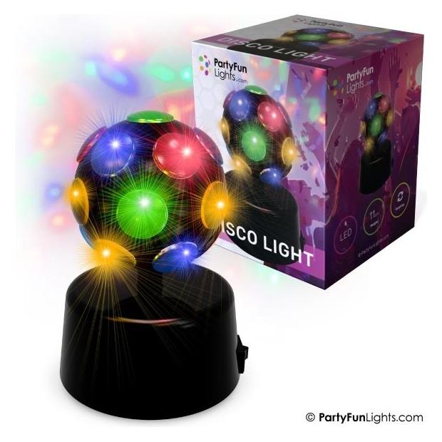PartyFun Lights Mini disko lampe : 9.2cm (605204)