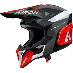 Airoh Off Road Helm Wraaap Conquer Red Gloss XS