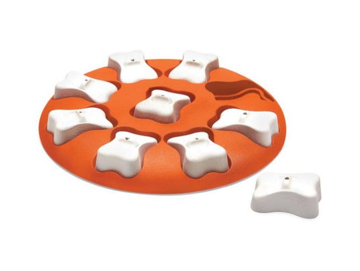 Tier-Intelligenzspielzeug NINA OTTOSSON Smart , rot (rot, weiß), H:3,5cm Ø:27cm, Tierspielzeuge, Tier-Intelligenzspielzeug