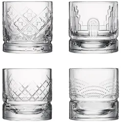 La Rochère La Rochere Dandy Set mit 4 verschiedenen CL25-Whiskygläsern
