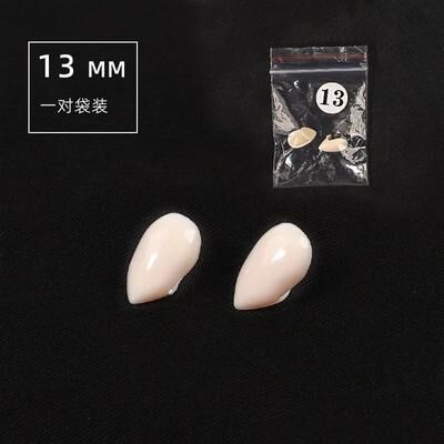 Uplift Treasures Halloween Vampire Fangs False Teeth Cosplay Denture Set 1.3mm 3pcs