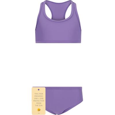 Balconette-Bikini ZIGZAG "Misty", Damen, Gr. 104, lila (flieder), 80% Polyamid, 20% Elasthan, unifarben, Bikini-Sets Balconette-Bikini, aus sonnenschützendem Material