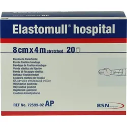 ELASTOMULL hospital 8 cmx4 m elast.Fixierb.weiß 20 St