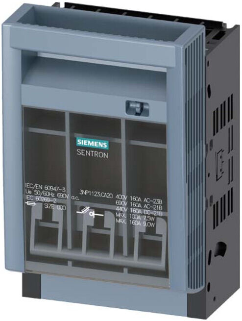 Siemens Indus.Sector Disjoncteur-sectionneur 160A 3p. HN000 3NP1123-1CA20 (3NP11231CA20)