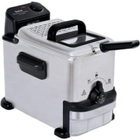 Fritteuse Oleoclean Compact FR7016 edelstahl/schwarz, 1.500 Watt, Ölbehälter 2 Liter