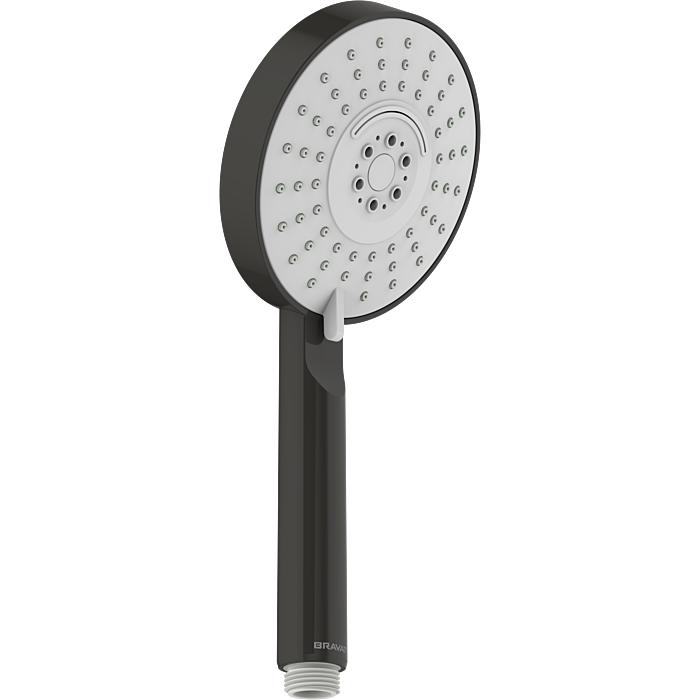 Bravat Handbrause 3590349 3-Strahl, schwarz matt