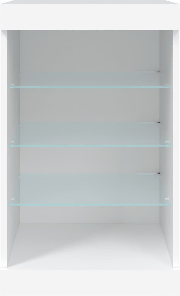 Metro Basima 41 cm W Glass Server White 67cm H X 41cm W X 37cm D