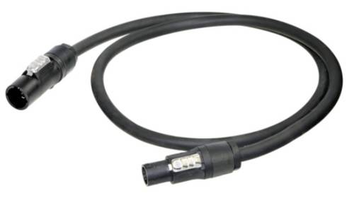 Neutrik 1027575 Strom Anschlusskabel Schwarz 20m