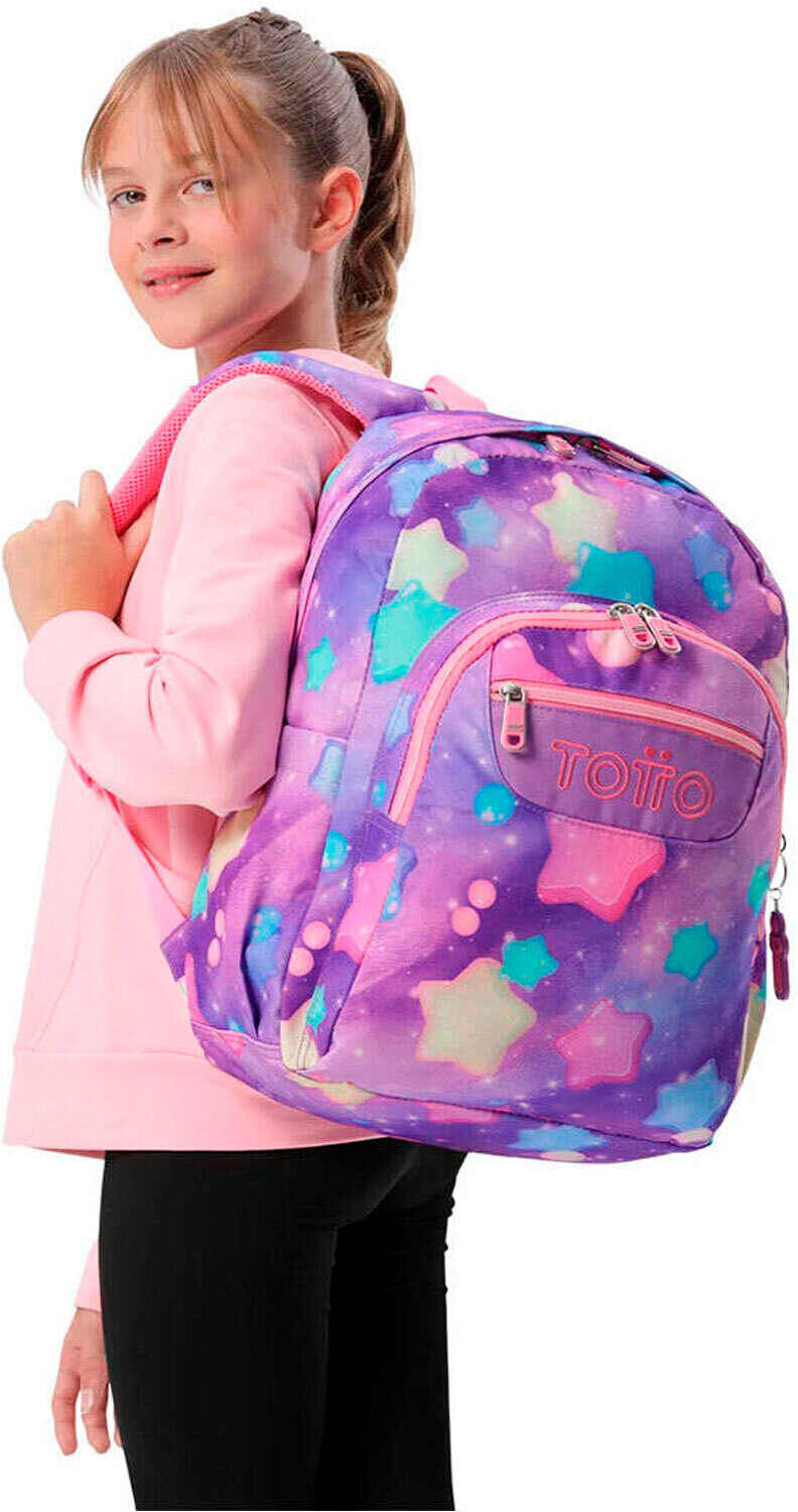 Totto acuareles mochila deporte Rosa (UNICA)