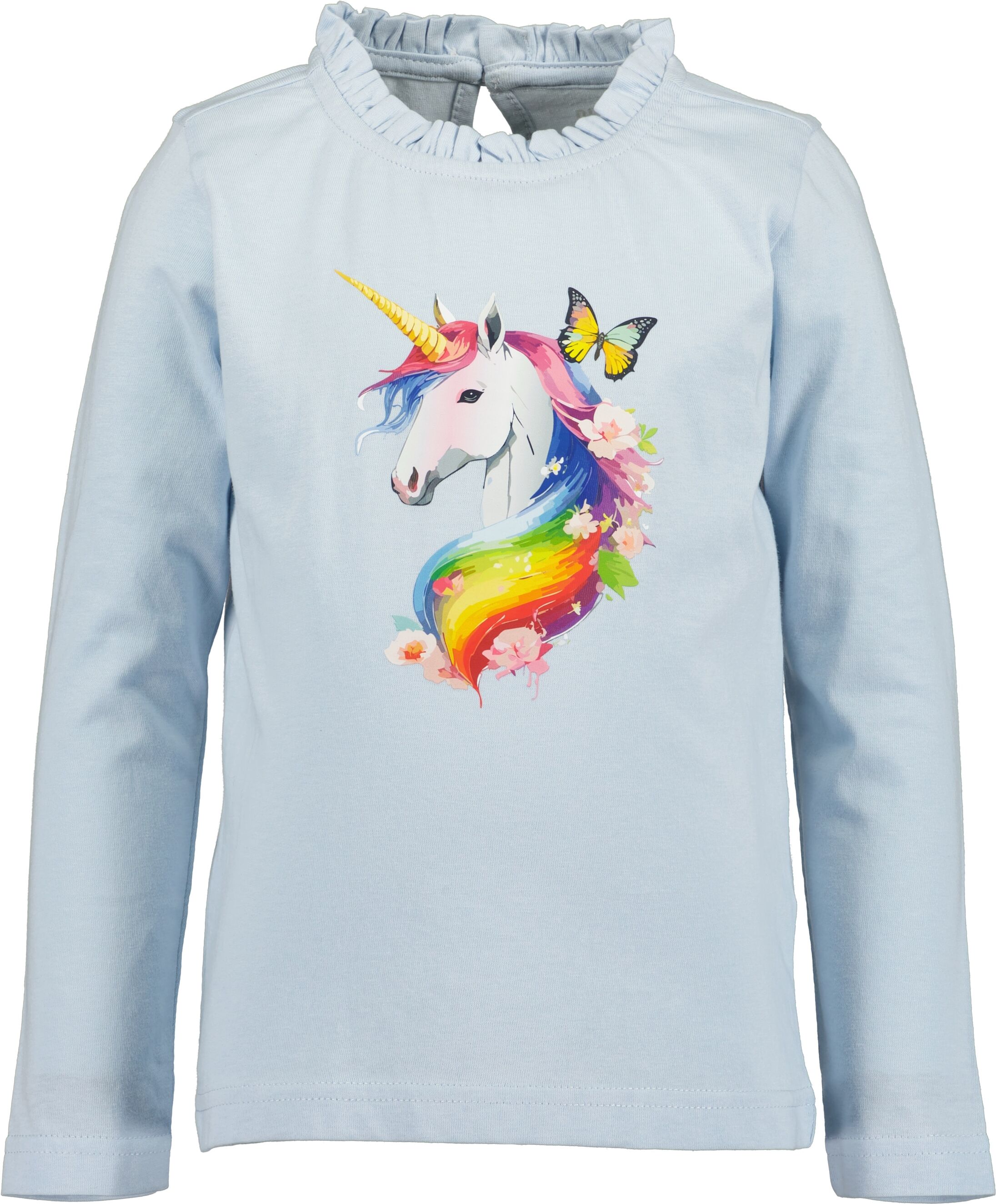 Langarmshirt BLUE SEVEN "2er Pack Langarmshirts", Mädchen, Gr. 110, m001, multipack 1, 100% Baumwolle, normal, Rundhals, Shirts Langarmshirt