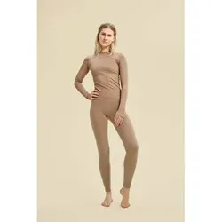 CASALL Damen Tight Wool Rib High Waist Tights, Größe M in Braun Braun