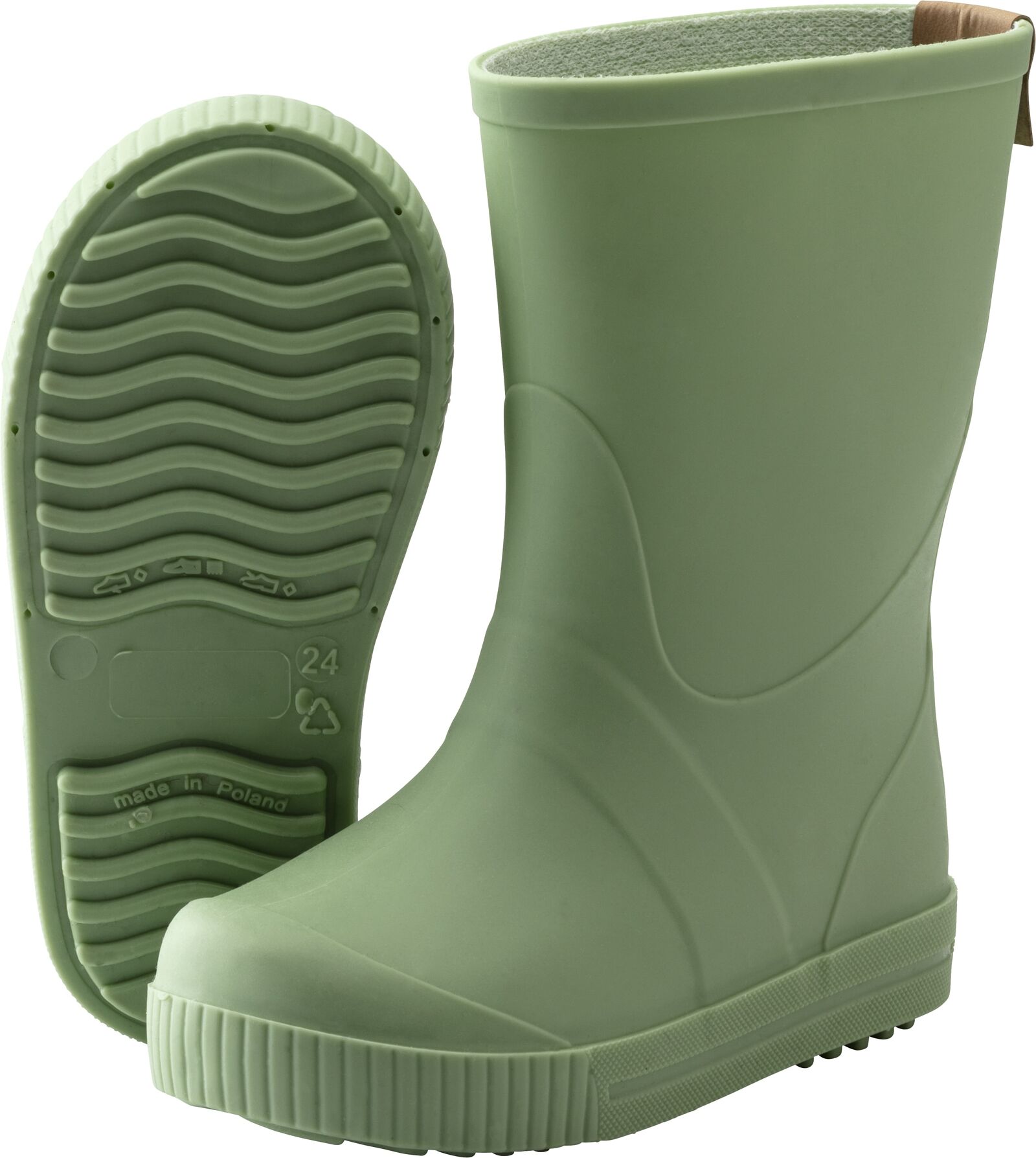 Gummistiefel STERNTALER "Gummistiefel uni", Kinder, Gr. 25, grün (steingrün), Obermaterial: 100% Synthetik synthetic., Schuhe Gummistiefel