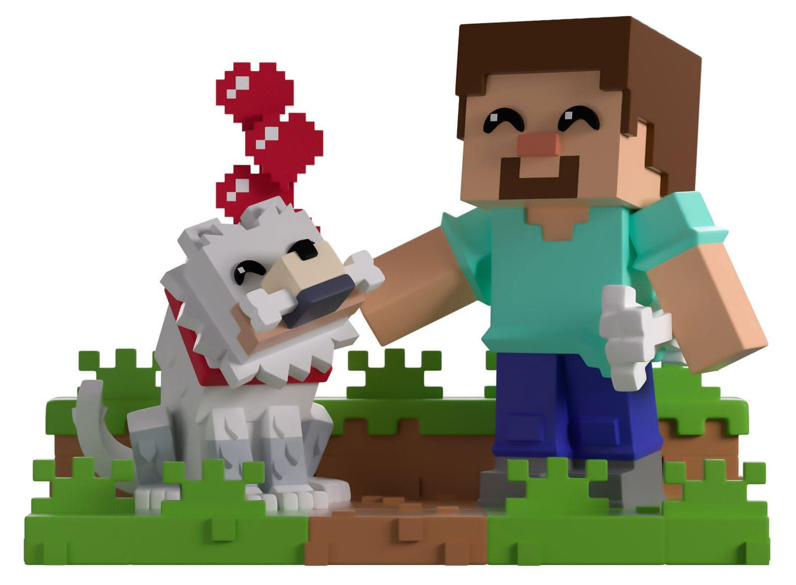 Youtooz Minecraft vinyl figuur Een wolf temmen, 10 cm