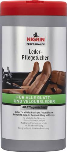 NIGRIN 687754 Lederpflegetücher 30St.