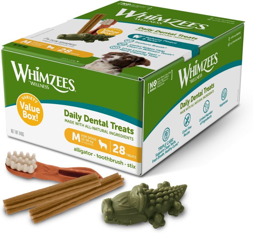 Whimzees Dog Variety Value Box M