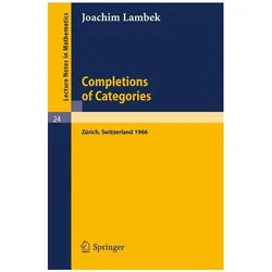 Completions of Categories, Fachbücher von Joachim Lambek