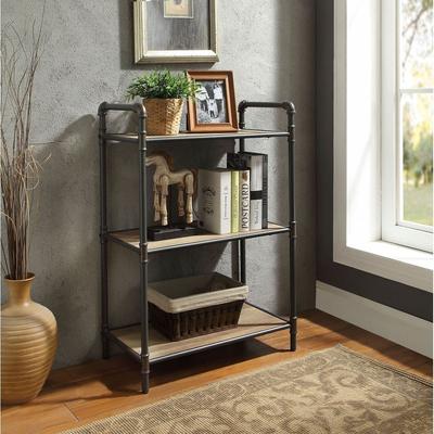 3-Tier Itzel Bookshelf with Metal Frame