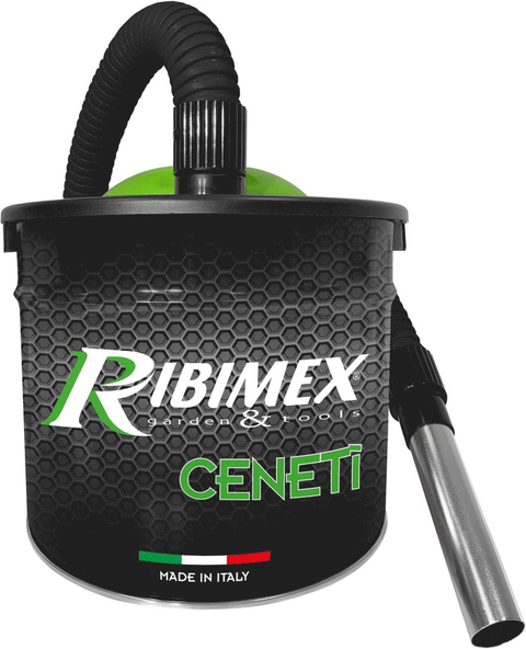Ribimex Ceneti - Aspirateur à cendres petit à cuve - 15L