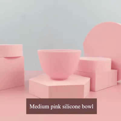 Inspire Picks Reusable Silicone Mask Bowl For Easy DIY Face Mask Mixing pink 1pc M