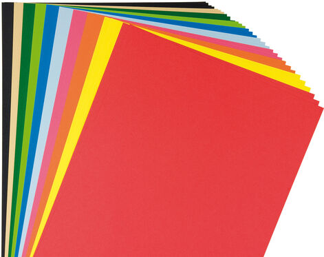 Fotokarton, bunt, 21 x 29,7 cm, 50 Blatt