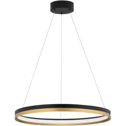 Nova Luce 9695238 Cantria LED Pendelleuchte Schwarz & Gold