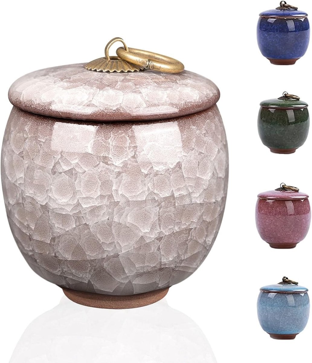 Mini Urn Keramiek Diamant Pink 60ml