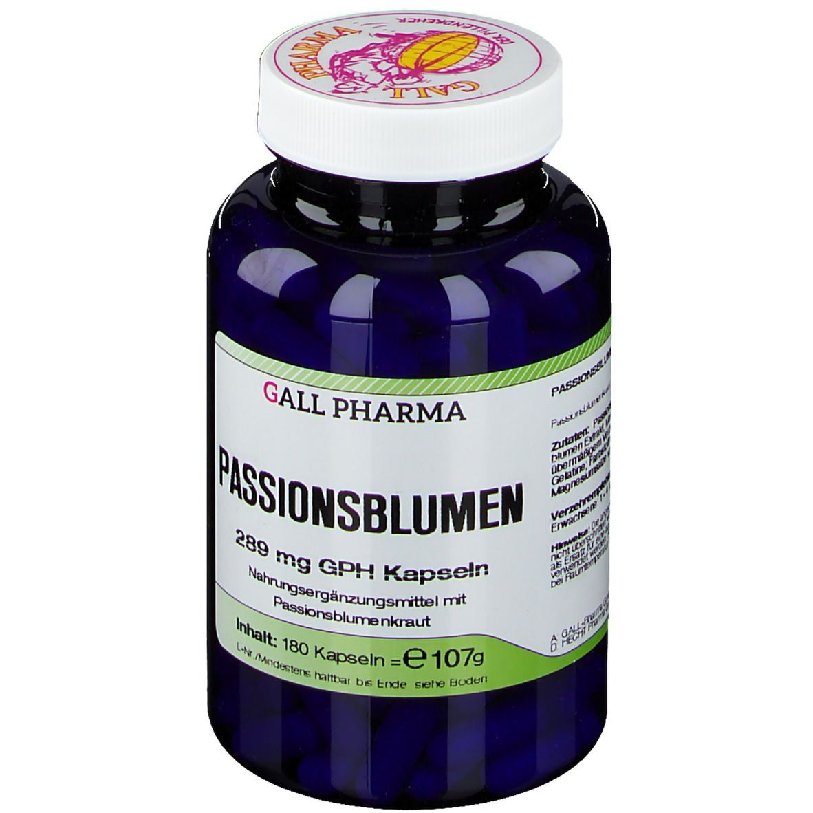 Passionsblumen 289 mg GPH Kapseln 180 St