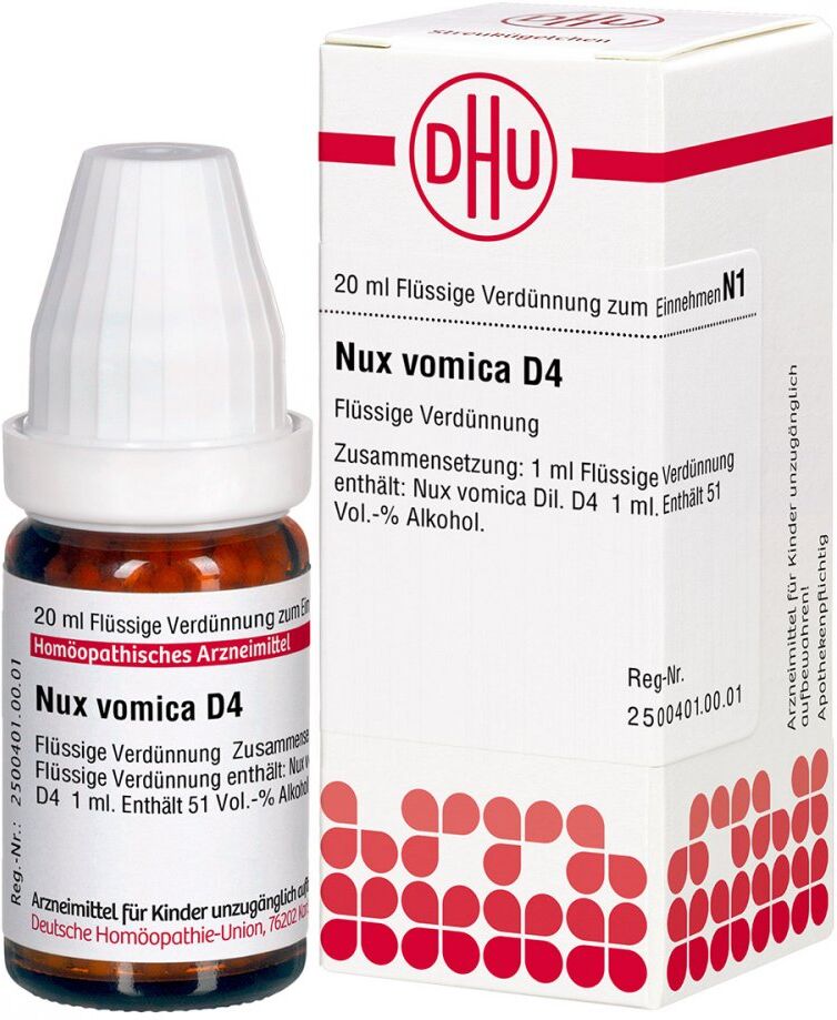DHU Nux Vomica D4 Dilution 20ml